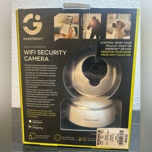 Smartgear 720p HD Remote WIFI Security Camera Smartphone Accessible. Open Box.